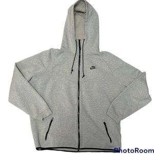 Grey Nike tech zip up
